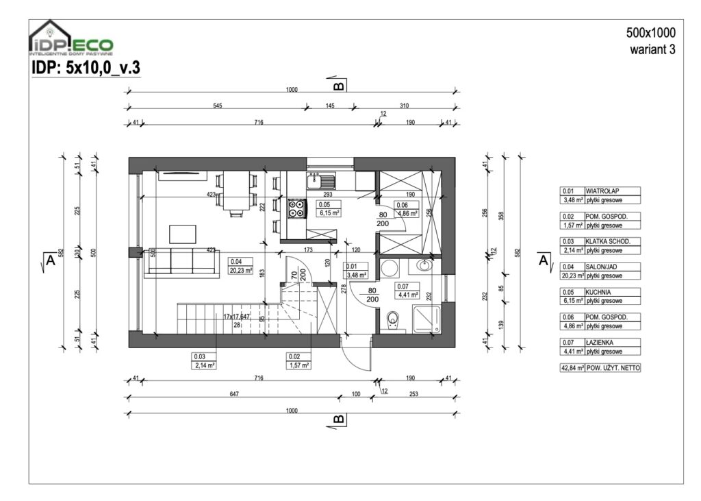 IDP_5x10,0_Rzut parteru_Wariant 3