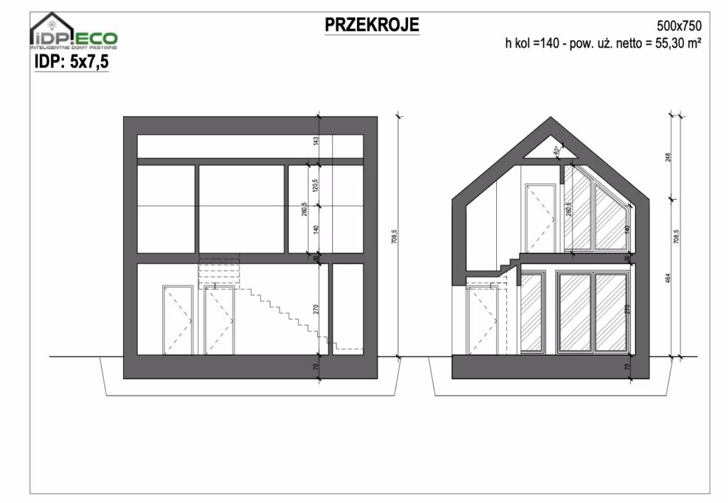 IDP_5x7,5_Przekrój_H_1,4m