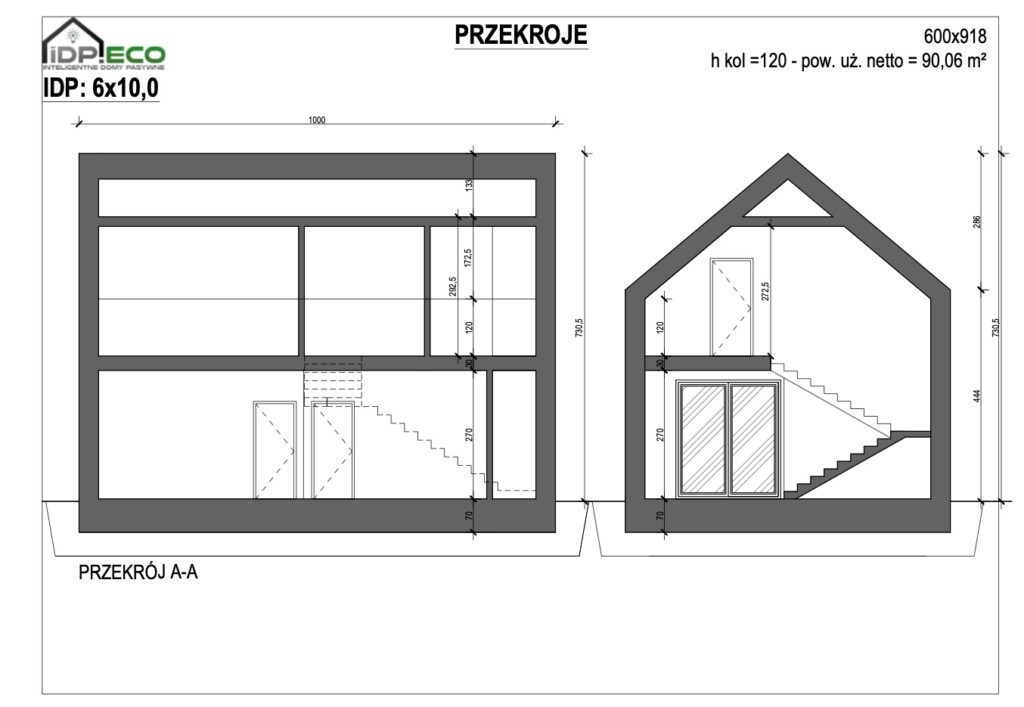IDP_6x10,0_Przekrój_H_1,2m